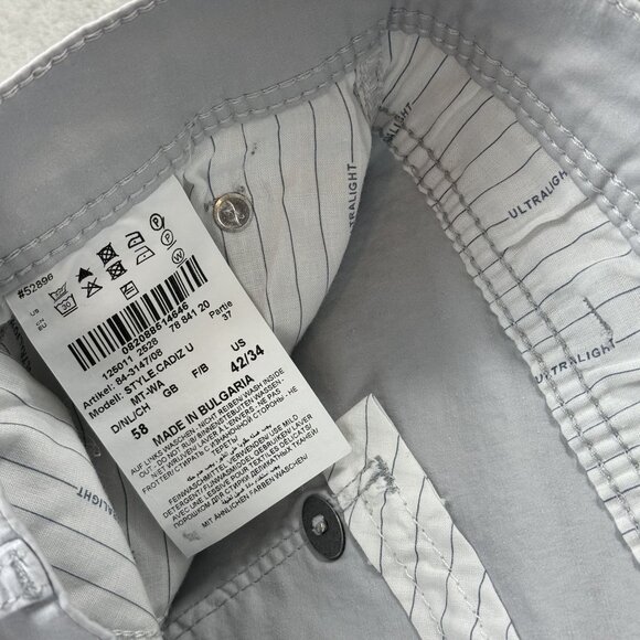 BRAX Feel Good Mens Cadiz Ultralight Straight Fit Stretch Chino Pants Light Grey - Picture 6 of 11